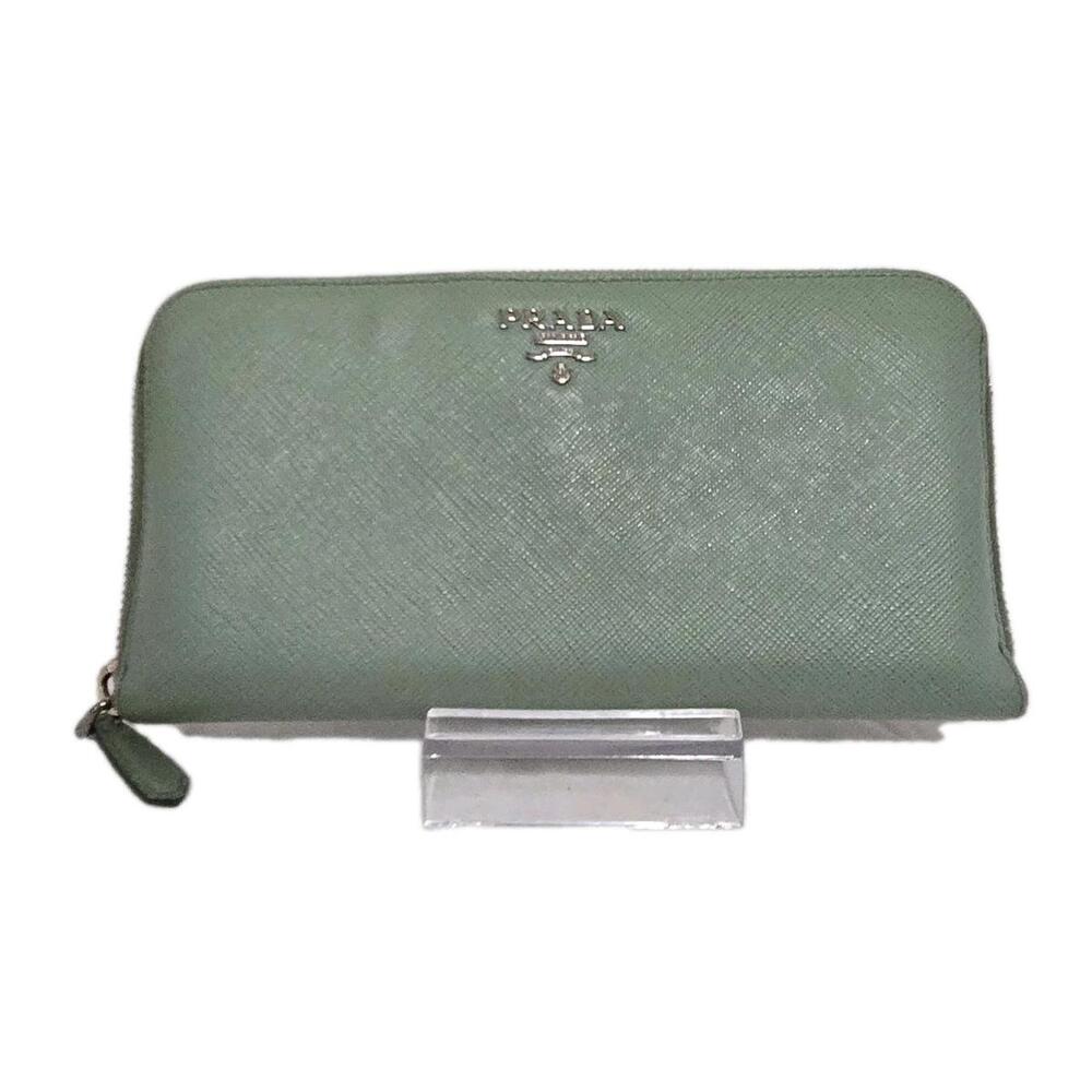 Prada Green Saffiano Long Wallet